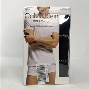Calvin Klein Black 3-Pack Crew Neck 100% Cotton Men’s T-Shirts- Size S